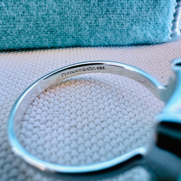 RARE LARGE Tiffany & Co Chrysoprase Sugar Stacks Ring in Silver, sz 10 - Picture 8 of 8